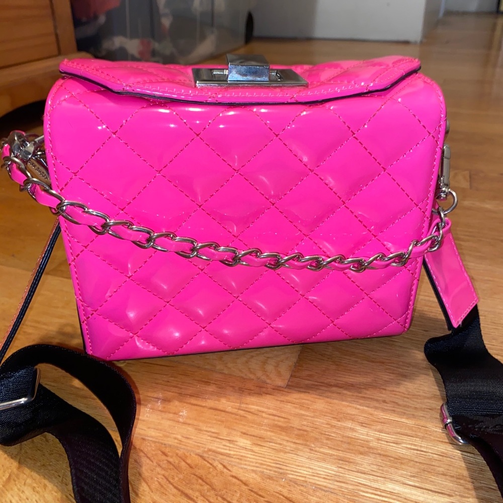 Pink Steve Madden cross body bag